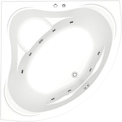 Bas Акриловая ванна Мега 160x160 с гидромассажем – фотография-1